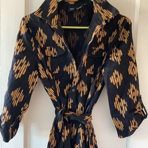 Black and Gold Patterned Dress